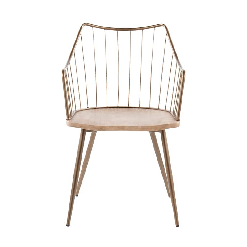 The Gray Barn Winston Chair - Antique Copper/White Washed Wood