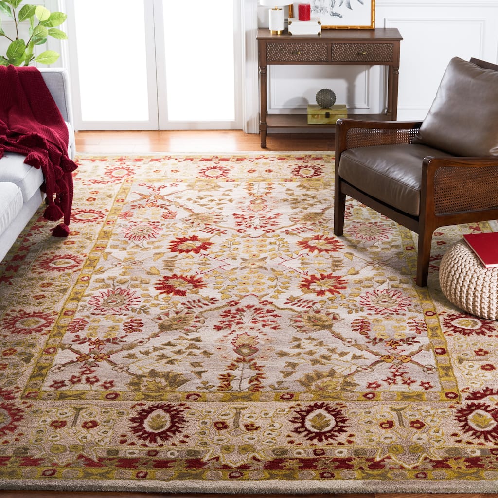 SAFAVIEH Handmade Anatolia Mirhan Traditional Oriental Hand-spun Wool Rug