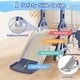 preview thumbnail 4 of 5, Blue 4 in 1 Toddler Slide and Swing Set Kid Slide, Indoor Outdoor Slide Toddler Playset Toddler Playground