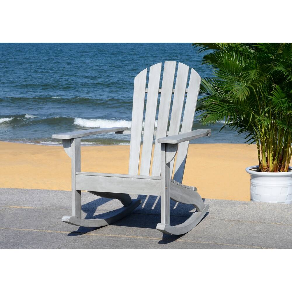 SAFAVIEH Rianna Adirondack Wood Rocking Chair - 28W x 37D x 33H