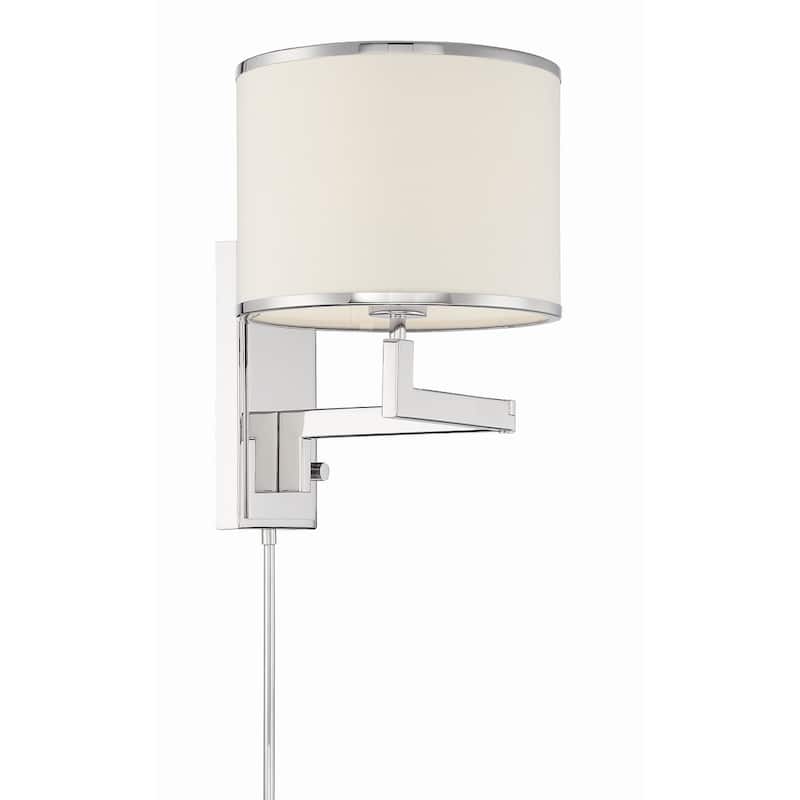 Crystorama Lighting Group MAD-B4101 Madison 13" Tall Wall Sconce - Polished Nickel