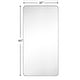 preview thumbnail 89 of 123, TEHOME Kengston Modern & Contemporary Rectangular Bathroom Vanity Mirror