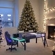 preview thumbnail 2 of 9, LED Design Gaming Mid Loft Bed with Desk, Twin