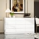 preview thumbnail 6 of 30, Modern 12-Drawer Bedroom Dresser - Sleek Storage Chest, White or Black