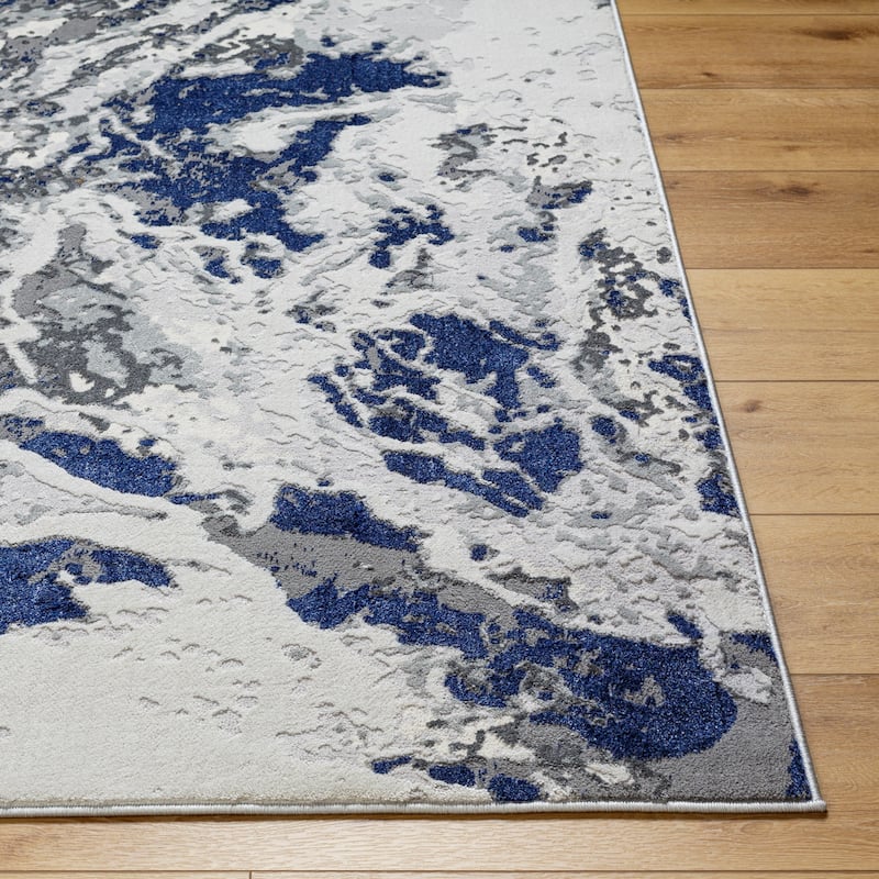 Livabliss Sunrise Ocean Abstract Area Rug