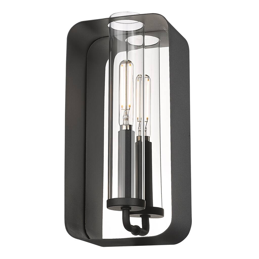 Skye 1 Light Wall Sconce - Natural Black - Natural Black