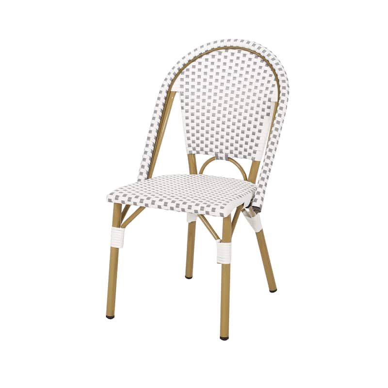 Elize Outdoor French Cafe Style Chairs (Set of 2) by Christopher Knight Home