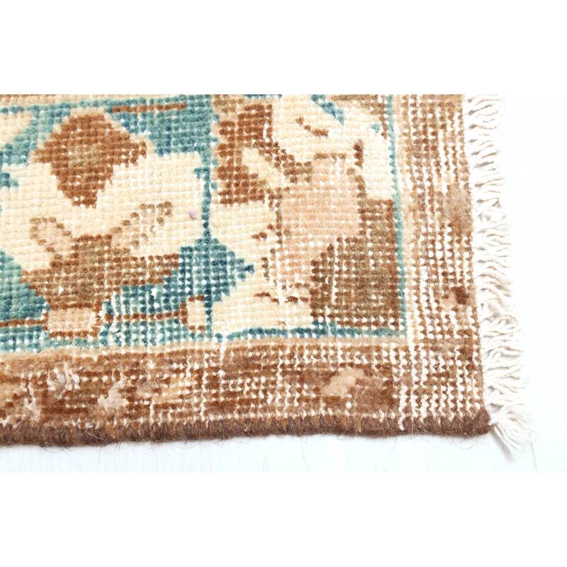 ECARPETGALLERY Hand-knotted Antalya Vintage Tan Wool Rug - 5'0 x 9'7