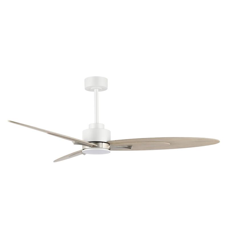 WINGBO 60-in 3-Blades Indoor Ceiling Fan with LED Light & Remote