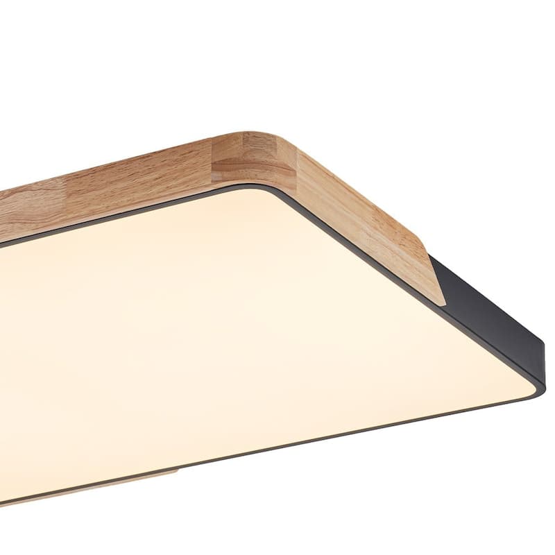 Farmhouse Ultra-thin Rectangle Dimmable LED Flush Mount Light