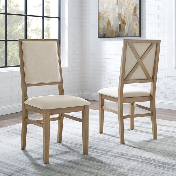 slide 2 of 13, Joanna 2Pc Upholstered Back Chair Set - 18.25 "W x 21 "D x 39.88 "H