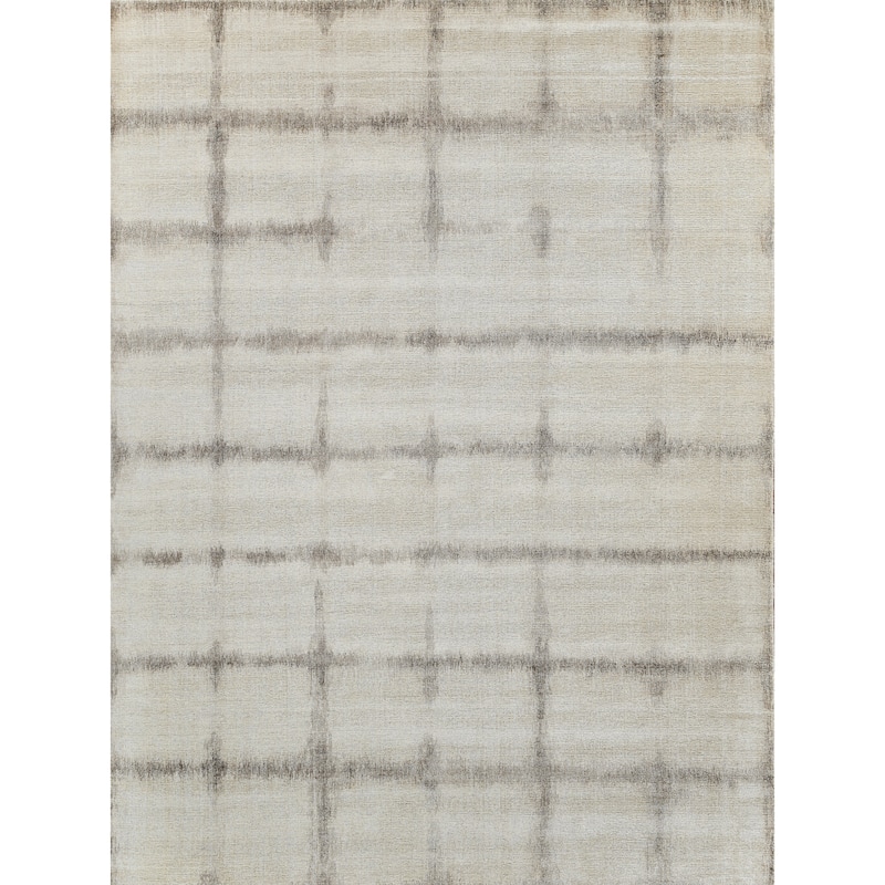 EXQUISITE RUGS Chroma Hand-loomed Wool/Bamboo Silk Beige/Brown Area Rug.