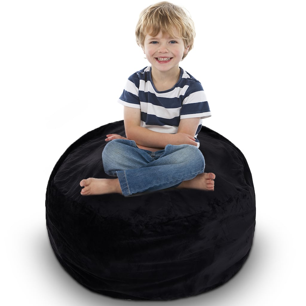 Cheer Collection Microplush Bean Bag and Stuffed Animal Storage Case