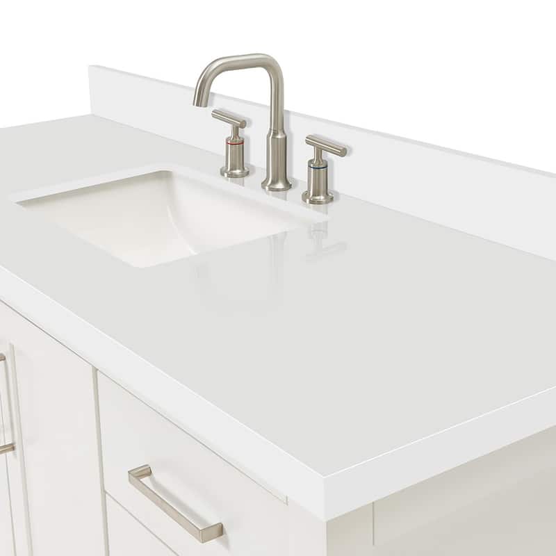 Ariel S055SWQRVO Magnolia 55" Free Standing Single Basin Vanity Set