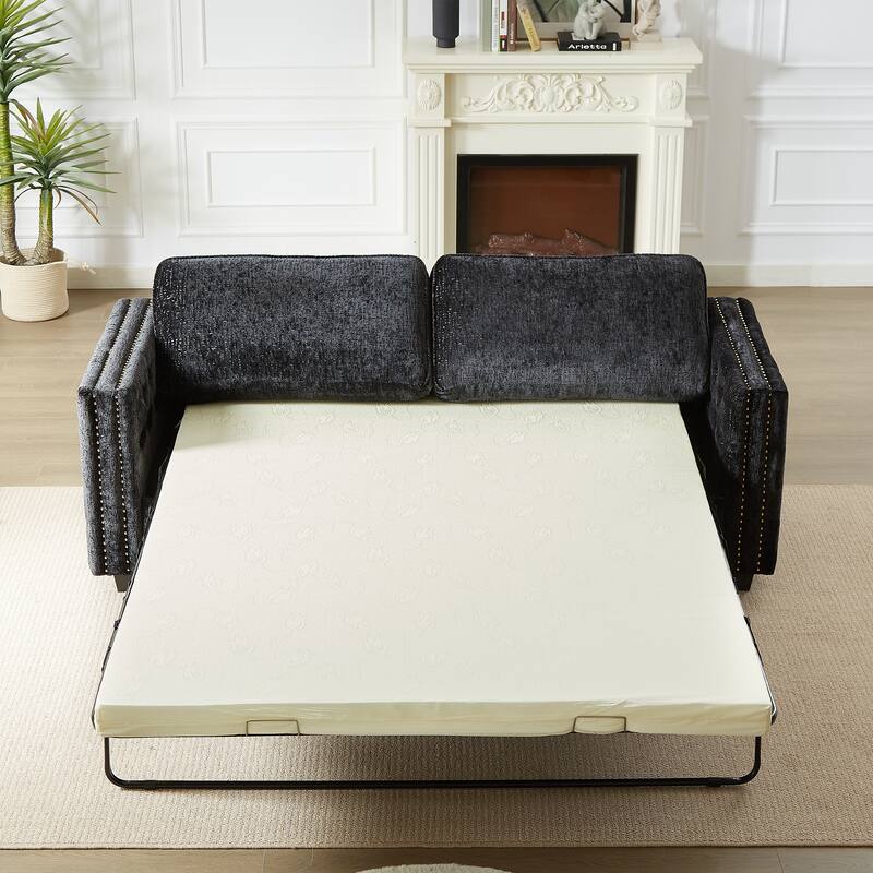 Luxurious Chenille Couch with Sleeper Sofa Bed, Easy Assembly, and Ultimate Comfort