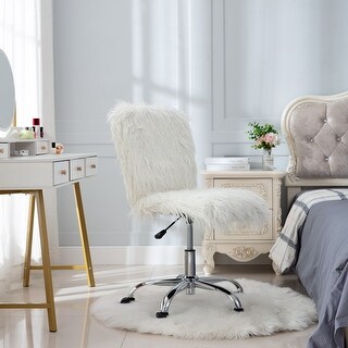 fluffy dressing table chair