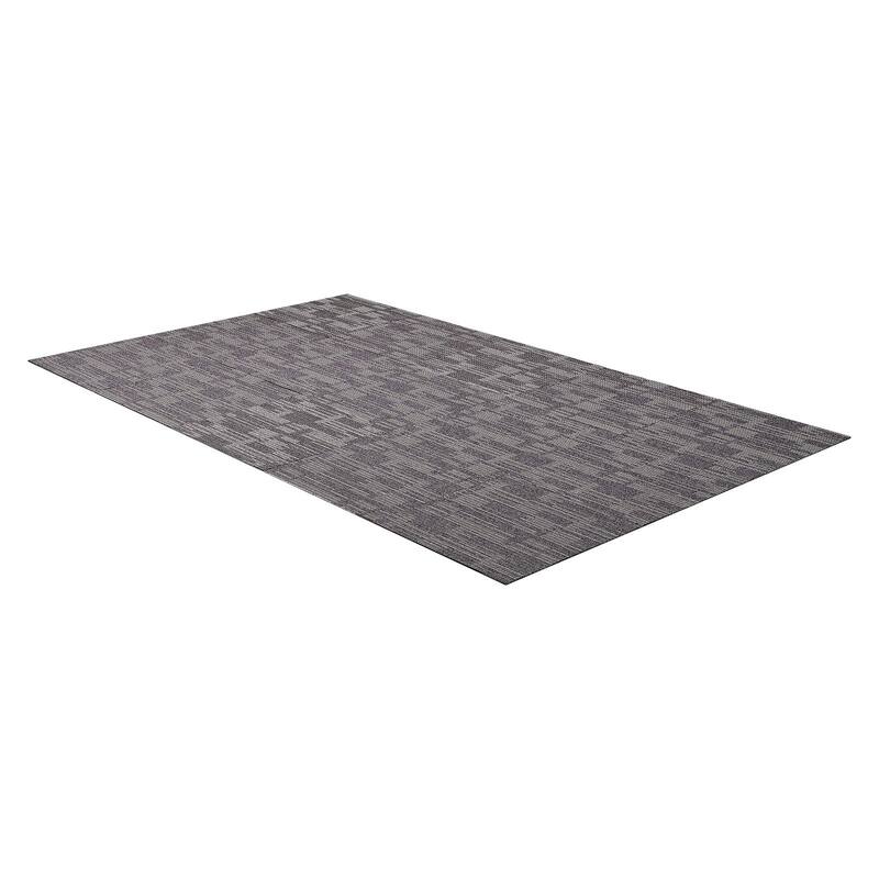 Carpet Tiles Set with Adhesive Stickers Non-Slip Replaceable Floor Squares for Home Office 96 sq ft Coverage