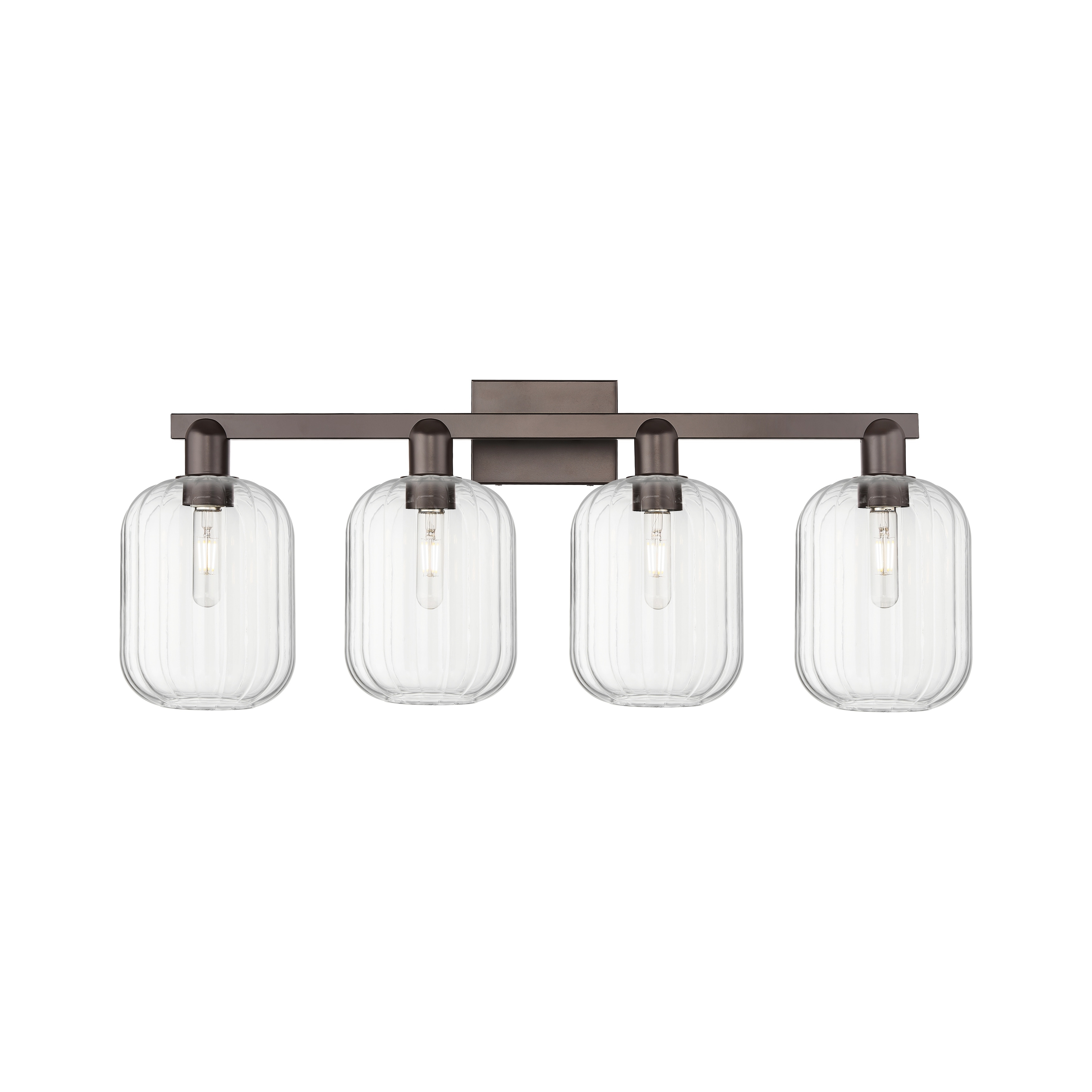 Innovations Lighting Downtown Urban - Preston - 4 Light 36" Jar Shade Bath Vanity Light