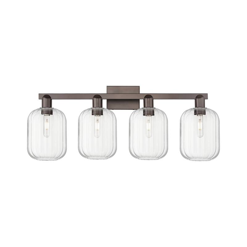 Innovations Lighting Downtown Urban - Preston - 4 Light 36" Jar Shade Bath Vanity Light