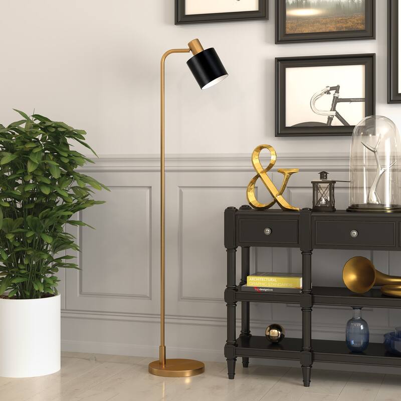 Thew Floor Lamp - Gold and Black