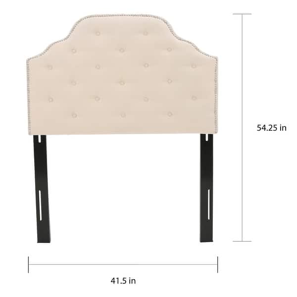 Silas Studded Fabric Twin-size Headboard by Christopher Knight Home