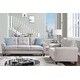 preview thumbnail 2 of 16, Modern Design Loveseat and 3-Seat Sofa, Living Room Sofa Set Linen Upholstered Couch Furniture for Home, Easy Assembly