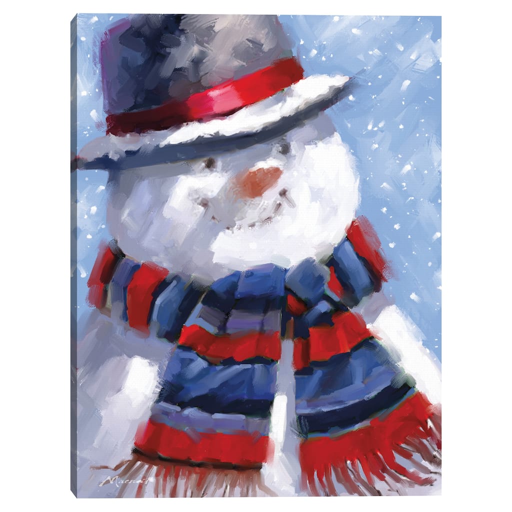Snowman 13 by The Macneil Studio Canvas Art Print