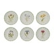 preview thumbnail 1 of 3, Round Framed Encyclopedia Floral Print (Set of 6)