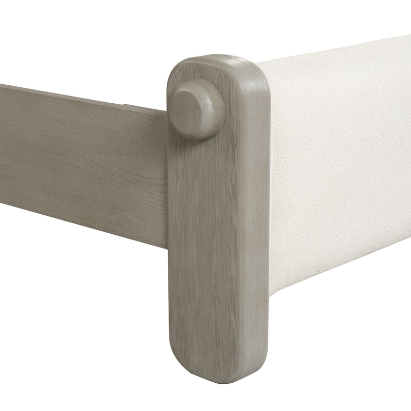 Furniture of America Weegin Modern 2-Piece White Oak Wood Panel Bedroom Set