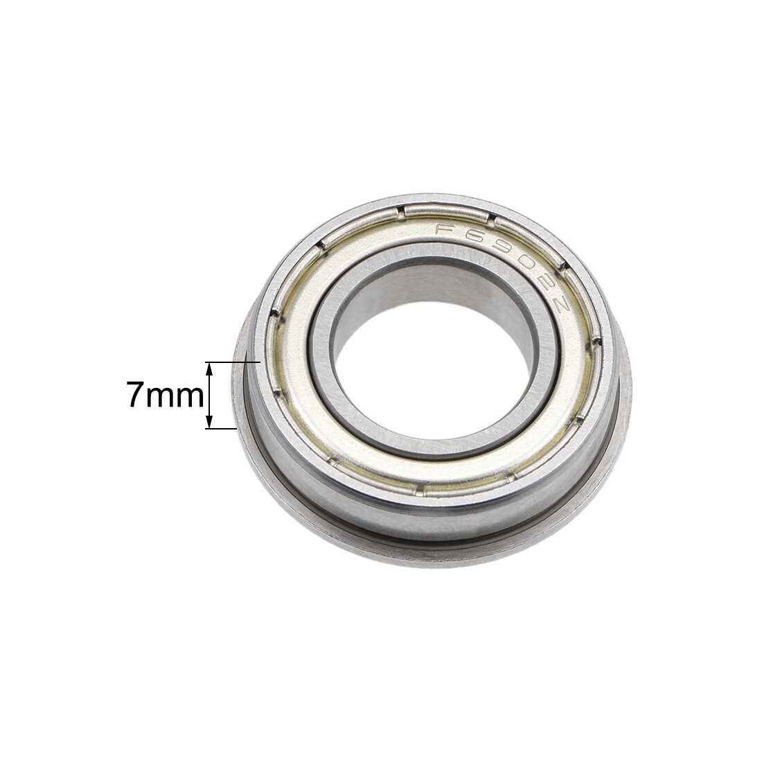 6mm*17mm*6mm 5 x F606zz Metal Double Shielded  Flanged  Ball Bearings