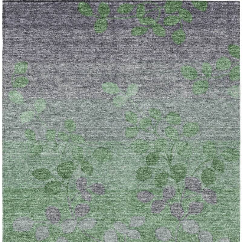 HomeRoots Floral Transitional Rectangle Outdoor Rug