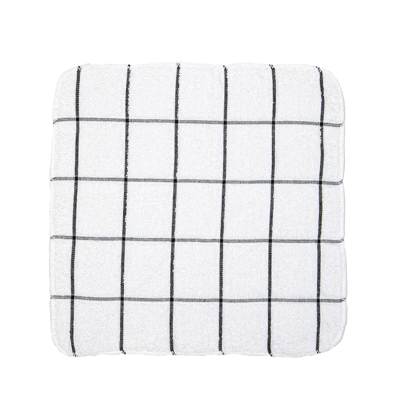Cooks Cotton Windowpane Dishcloths - 12 Pack - 12x12