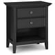 preview thumbnail 64 of 104, WYNDENHALL Halifax SOLID WOOD 24 inch Wide Bedside Nightstand Table