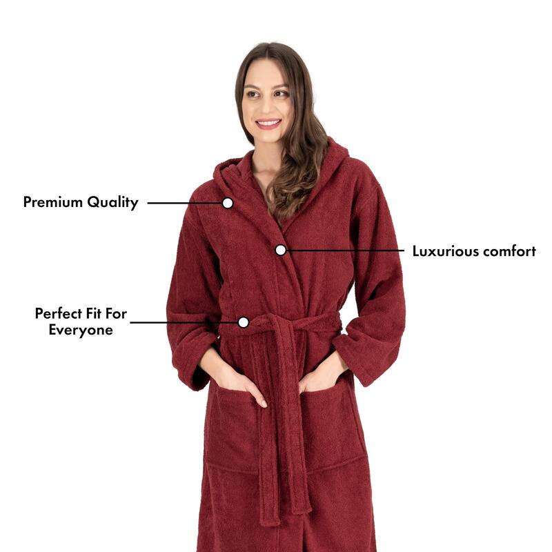 Luxury Hooded Terry Cotton Unisex Bathrobe Collection
