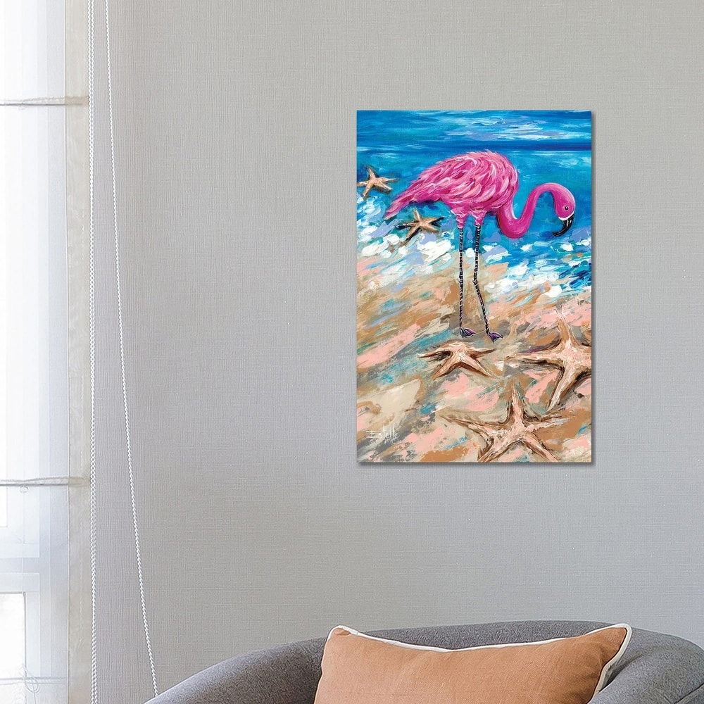 iCanvas "Flamingo of Bonaire" by Estelle Grengs Canvas Print