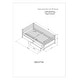 preview thumbnail 4 of 7, Versatile Twin Size Daybed with Hideaway Drawers, Wooden Sofa Bed for Bedroom Living Room Children Room