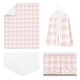 preview thumbnail 2 of 4, Pink Buffalo Plaid Check Girl 4-piece Nursery Crib Bedding Set - Blush and White Shabby Chic Woodland Rustic Country Farmhouse