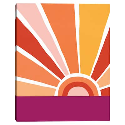 Retro Sunshine Crop by Dominique Vari Canvas Art Print
