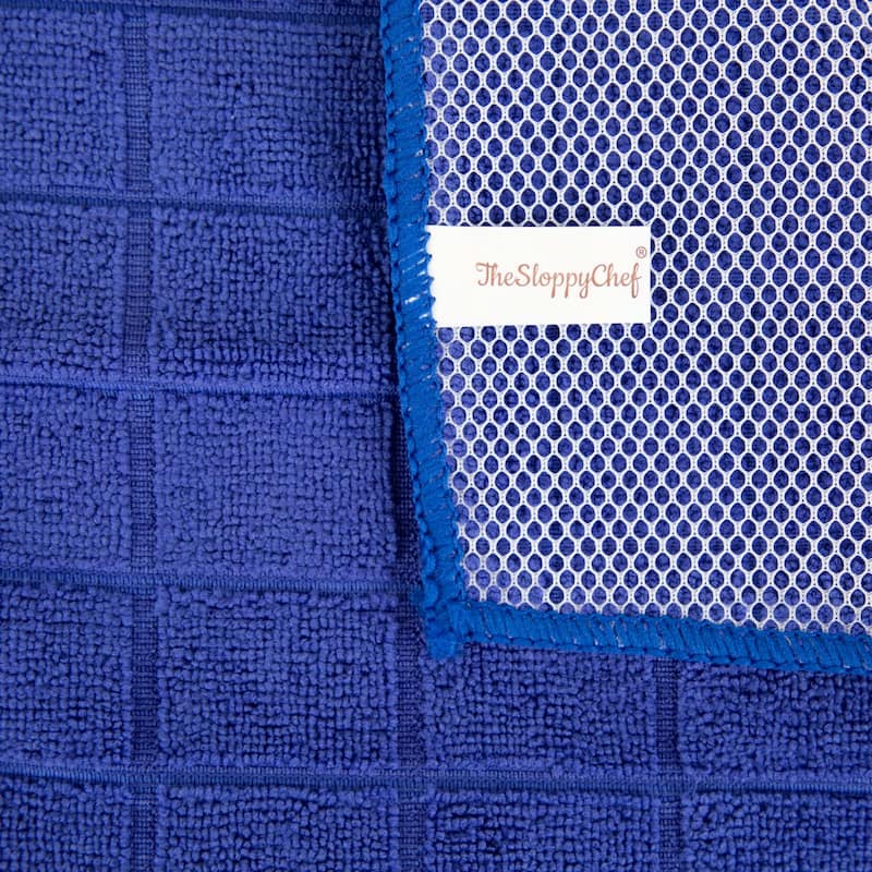 The Sloppy Chef Mesh Backed 12-Piece Dishcloths - 12x12