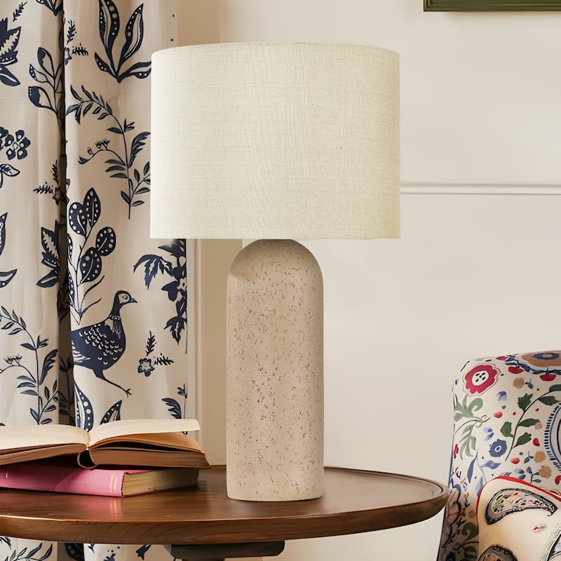 26.7" Ceramic Accent Table Lamp, Bedside Table Lamps With 3-way Dimming Switch