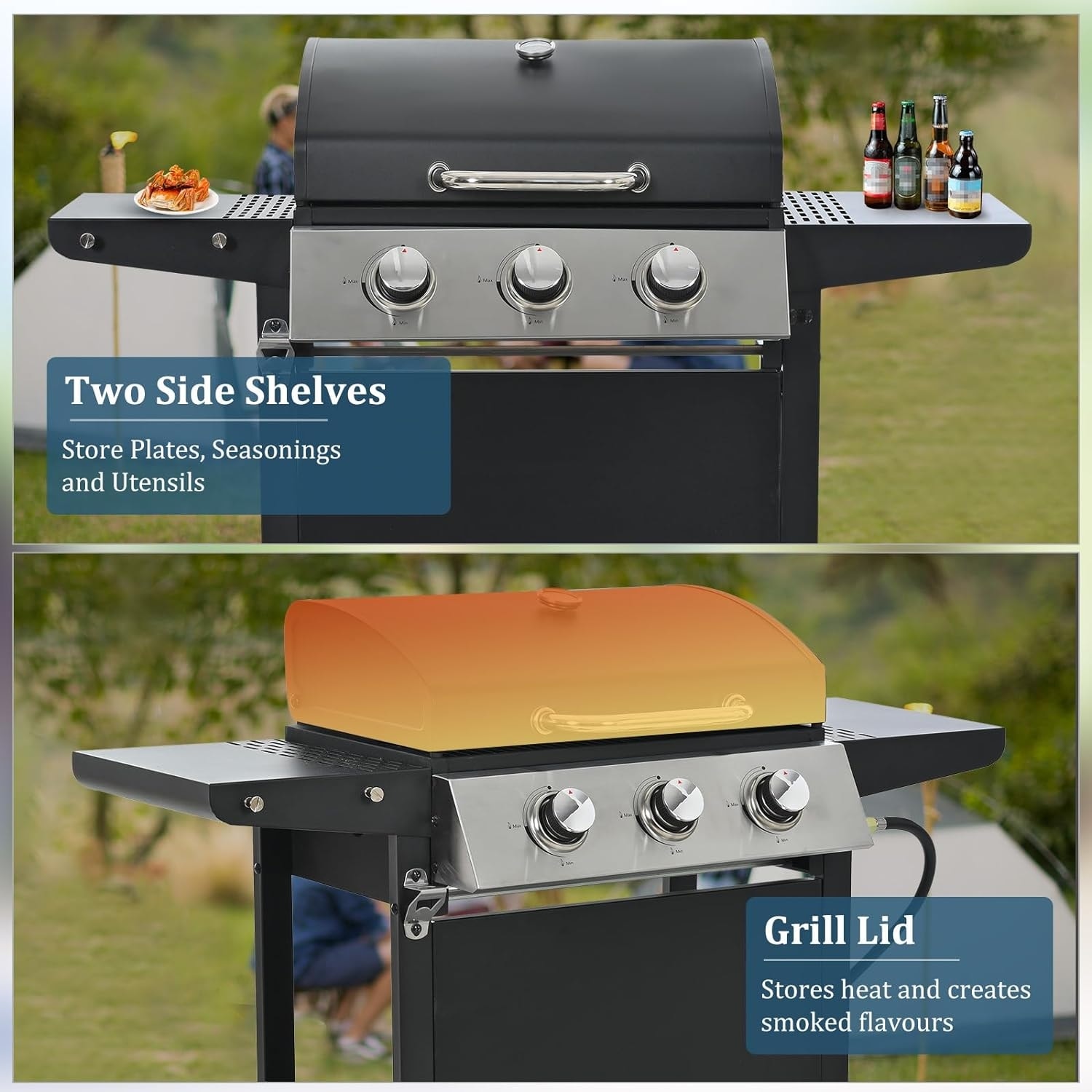 Gas bbq pit store