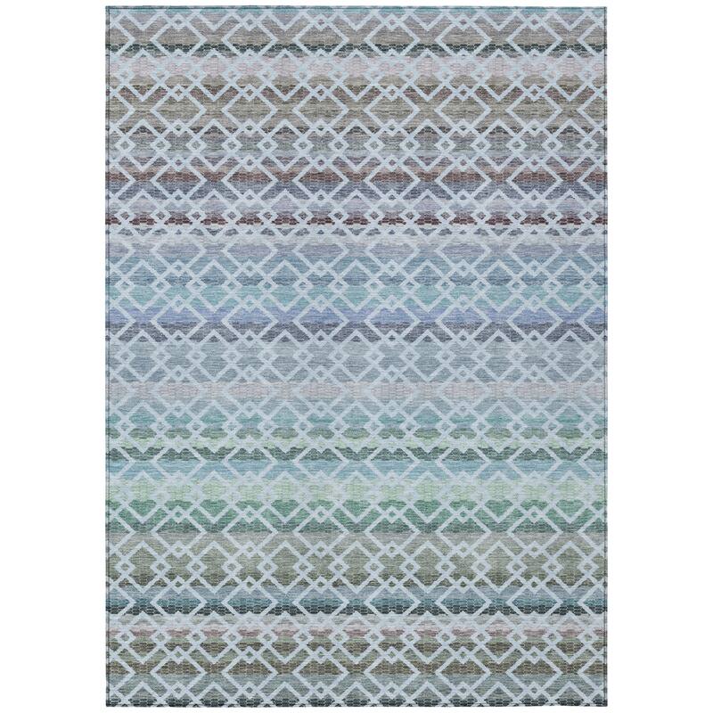 Machine Washable Indoor/ Outdoor Cabo Stripe Chantille Rug