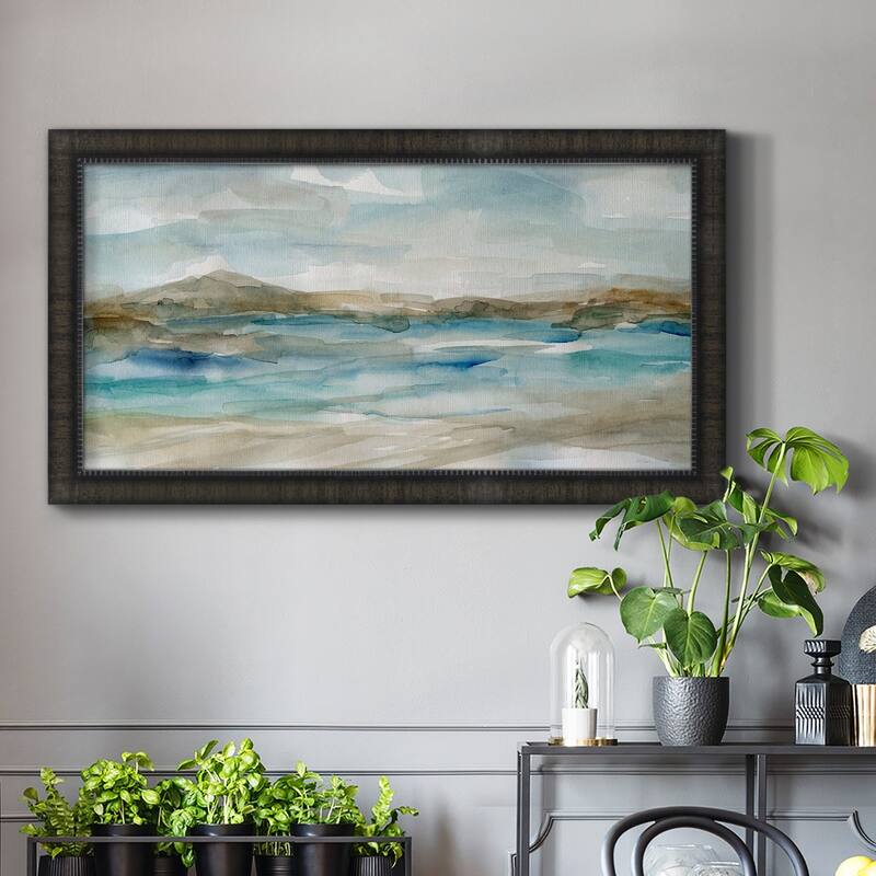 Peaceful Beach II Premium Framed Canvas- Ready to Hang