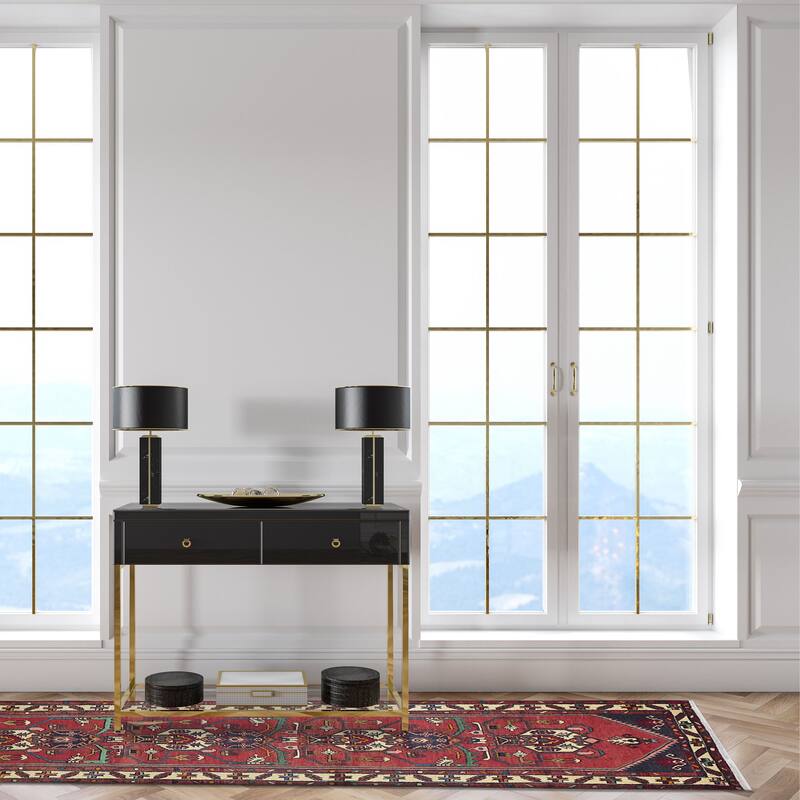 ECARPETGALLERY Hand-knotted Anadol Red Wool Rug - 2'9 x 9'11