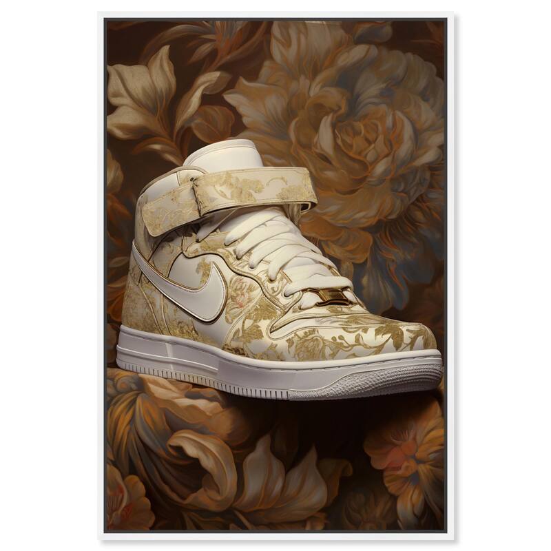 Baroque Sneaker Canvas by Art Remedy - White - 16" x 24"