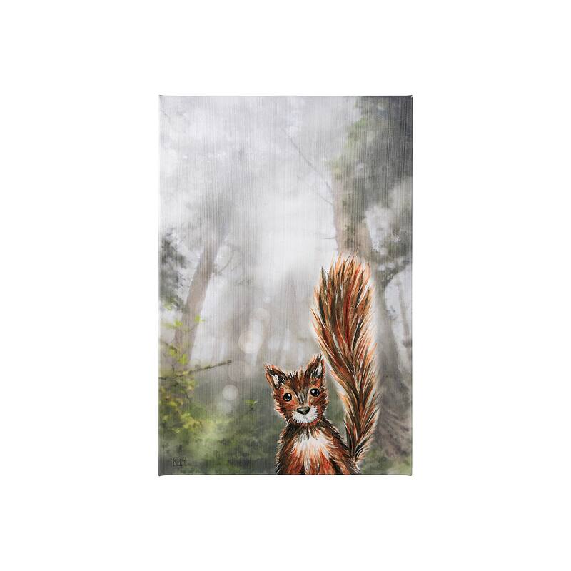Forest Squirrel (18 x 27) Canvas Art Print - Small