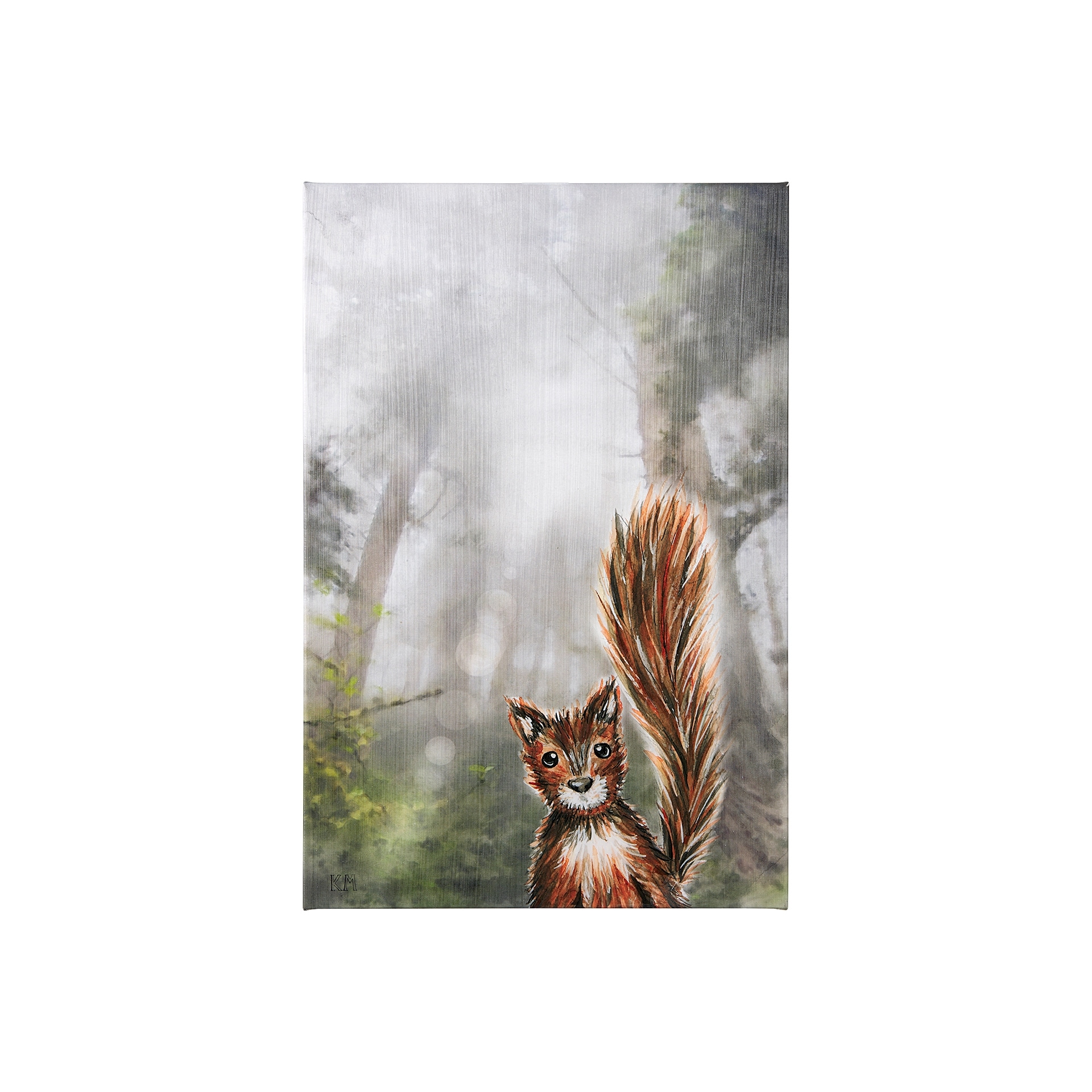 Forest Squirrel (18 x 27) Canvas Art Print