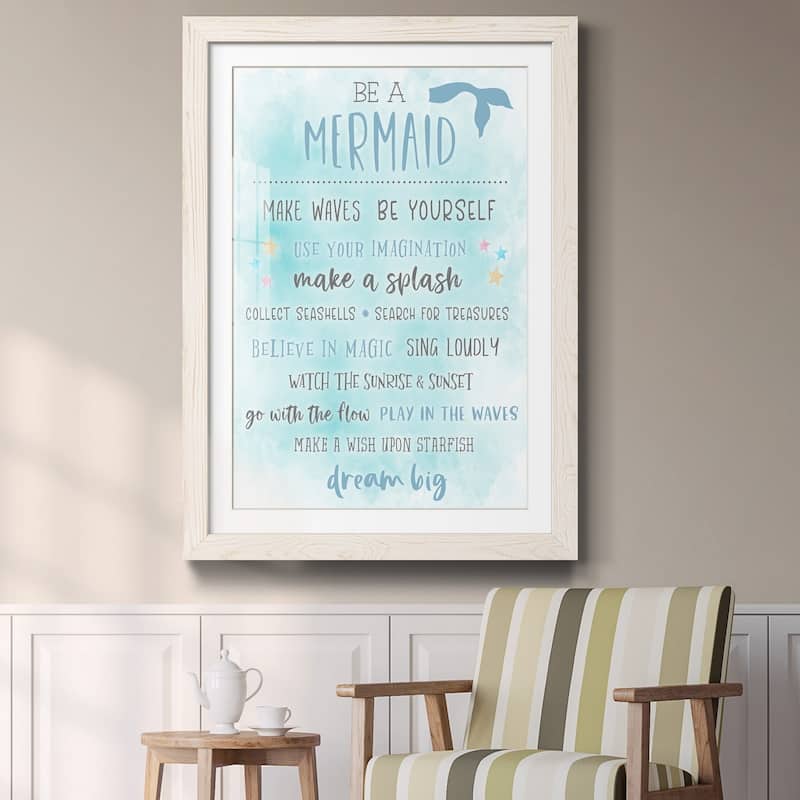 Be a Mermaid-Premium Framed Print - Ready to Hang