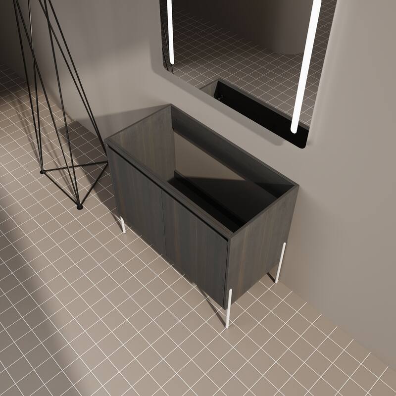 36" Freestanding Bathroom Vanity Cabinet, Soft Close Double Doors, Durable Eco-Friendly Plywood Construction
