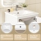 preview thumbnail 119 of 191, GDFStudio - Aurora Wood Bathroom Vanity Set with Ceramic Sink and Divided Drawers